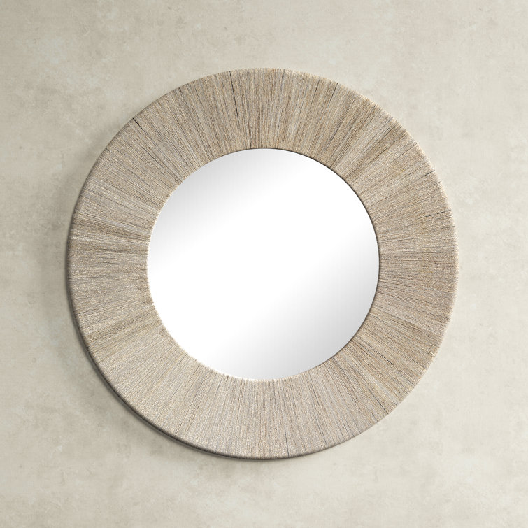 Cecil Round Rope Wall Mirror & Reviews Birch Lane